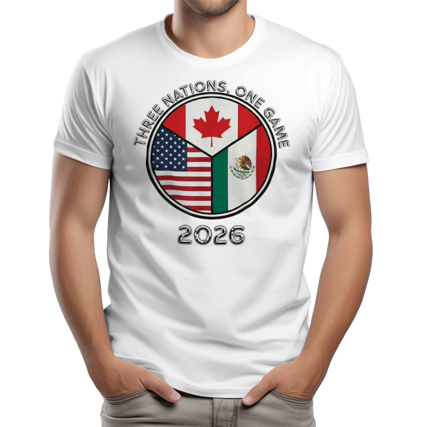 Three Nations One Game 2026 Soccer Classic Unisex T-shirt