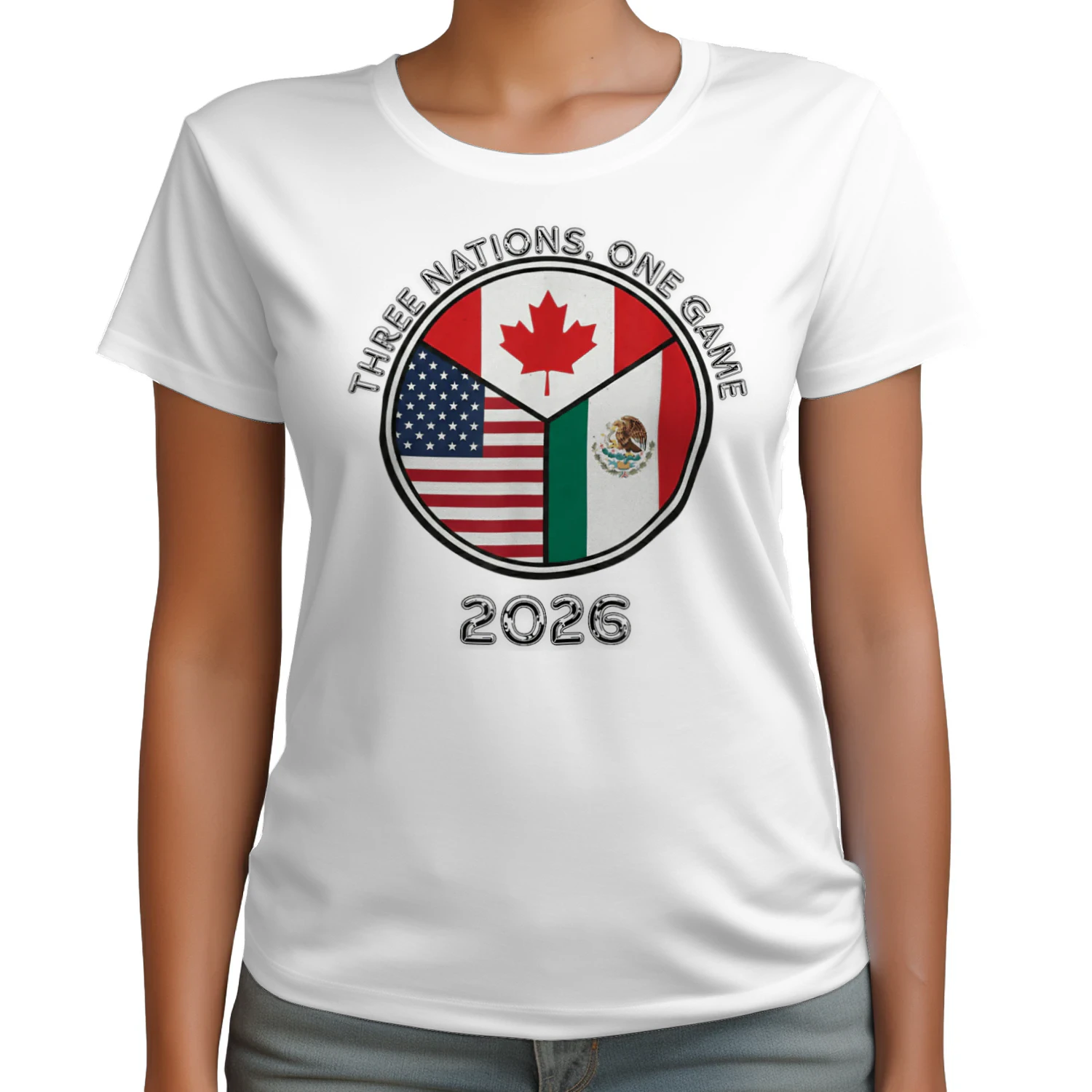 Three Nations One Game 2026 Soccer Classic Unisex T-shirt