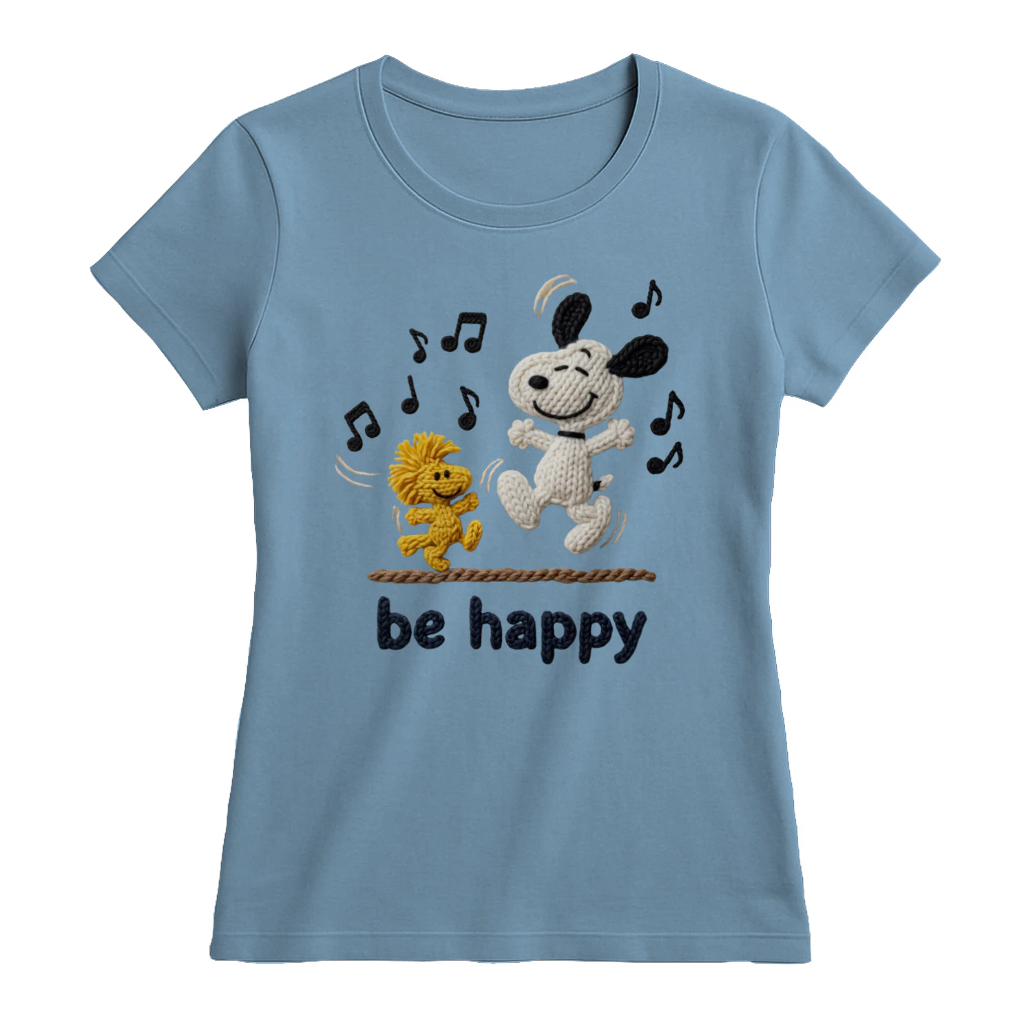 Cartoon Dog and Bird Be Happy