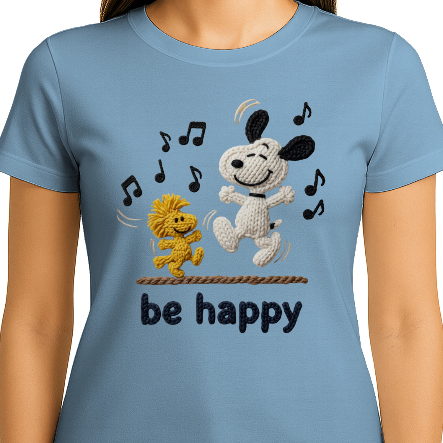 Cartoon Dog and Bird Be Happy