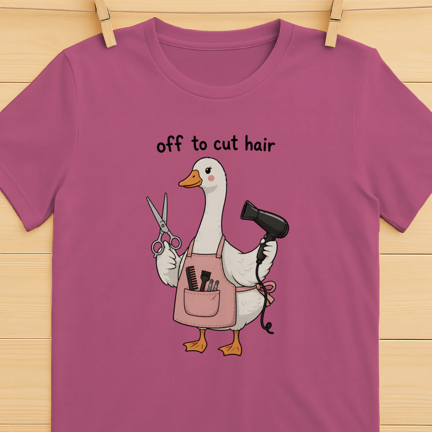 Funny Hairstylist Goose Off to Cut Hair Salon LIMITED EDITION