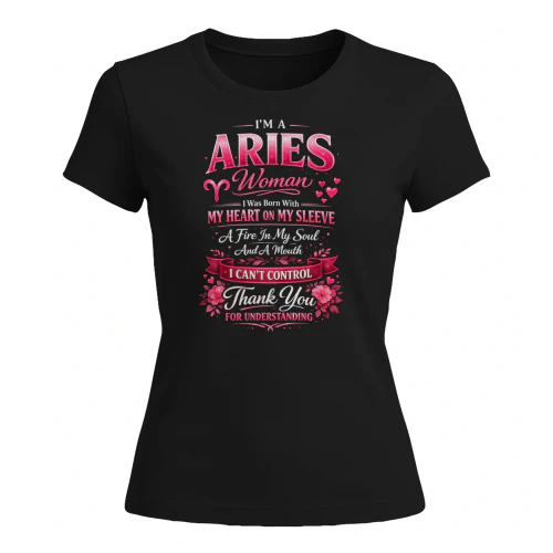 Aries Woman Birthday Shirt Design