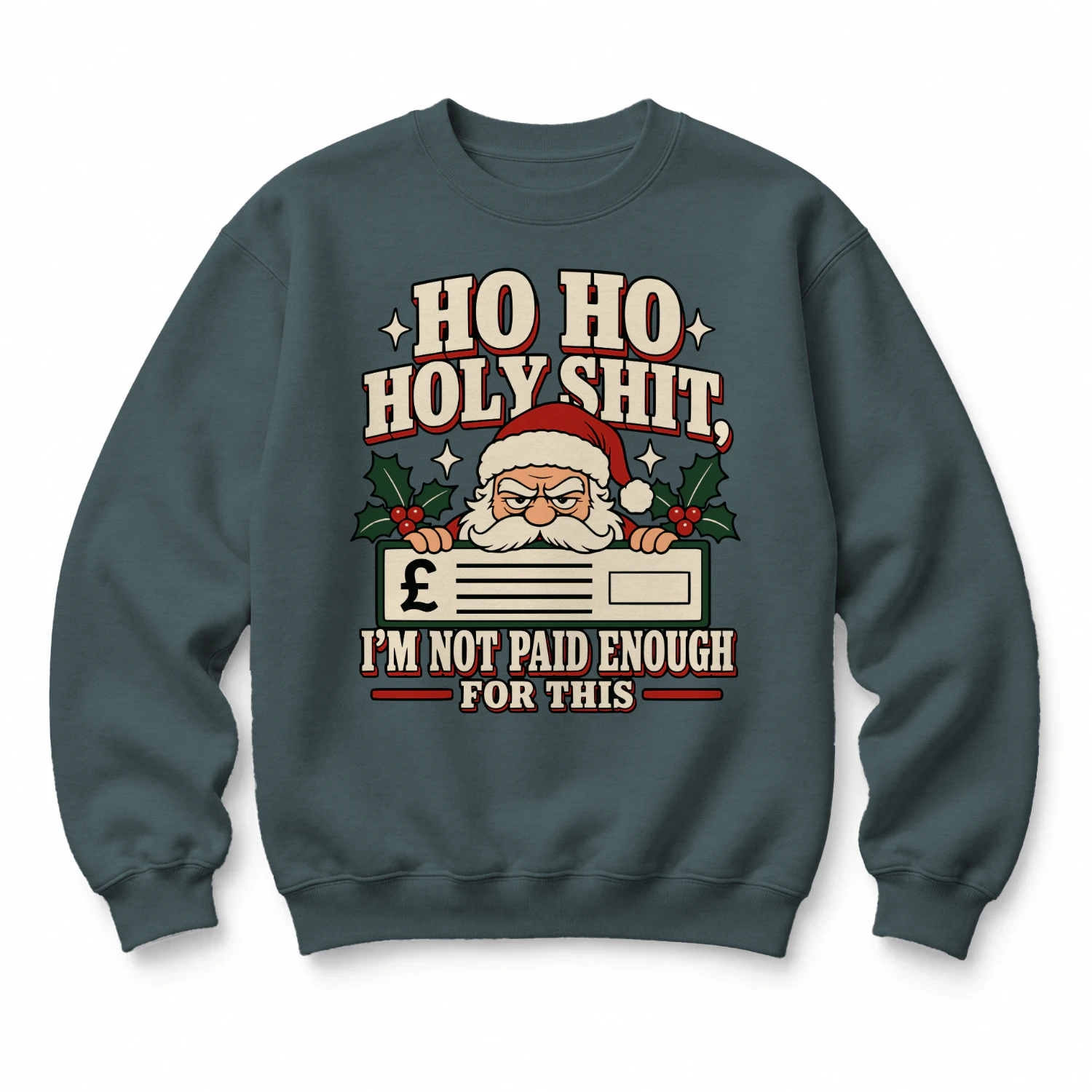Holy Shit Paid Enough Santa