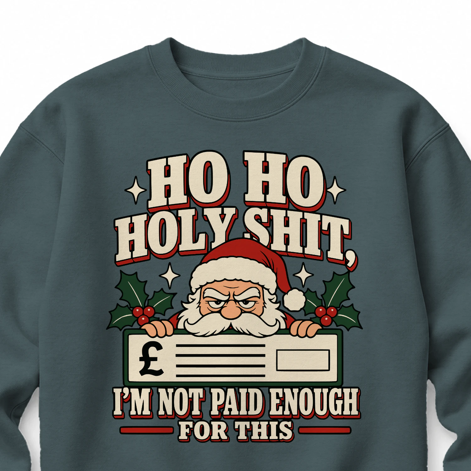 Holy Shit Paid Enough Santa