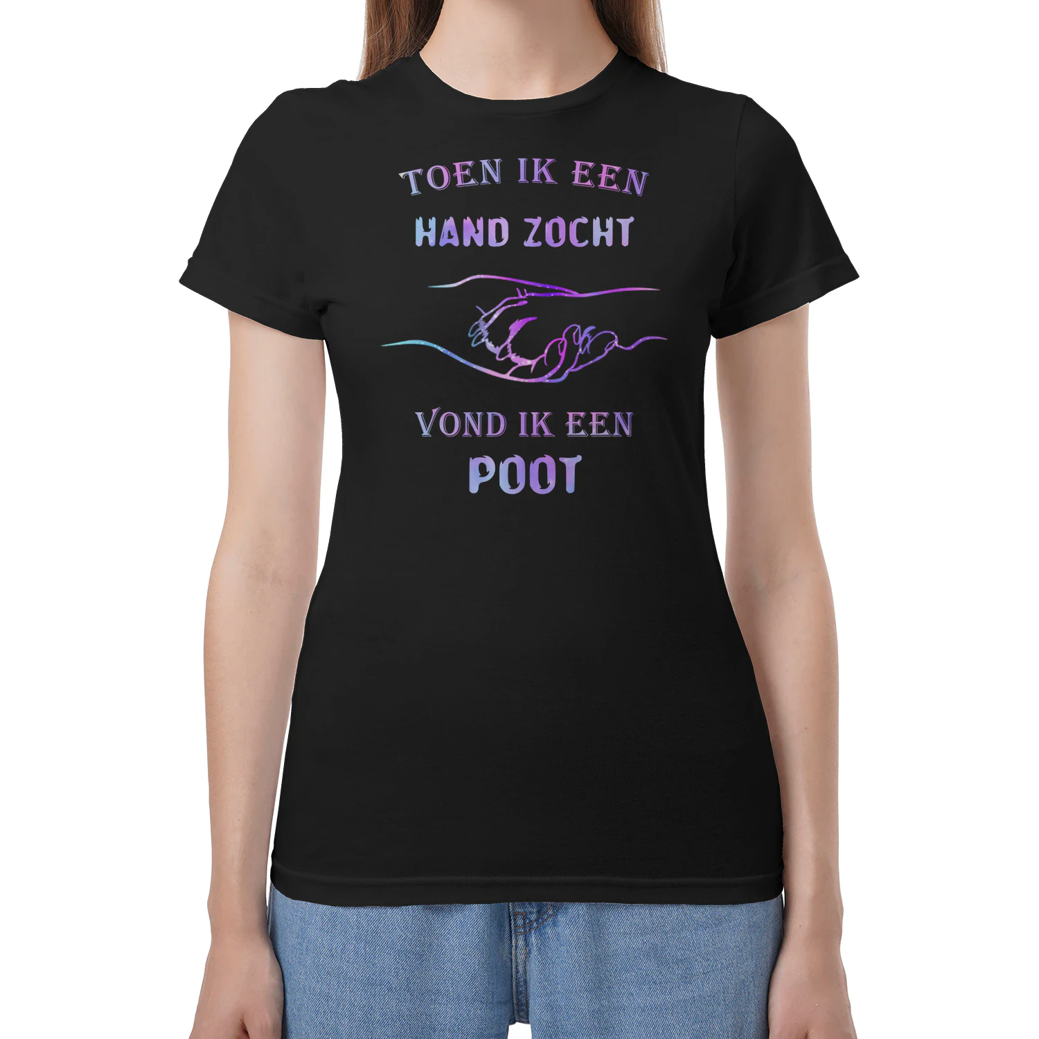 Toen ik een hand zocht, vond ik een poot.