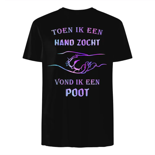 Toen ik een hand zocht, vond ik een poot.
