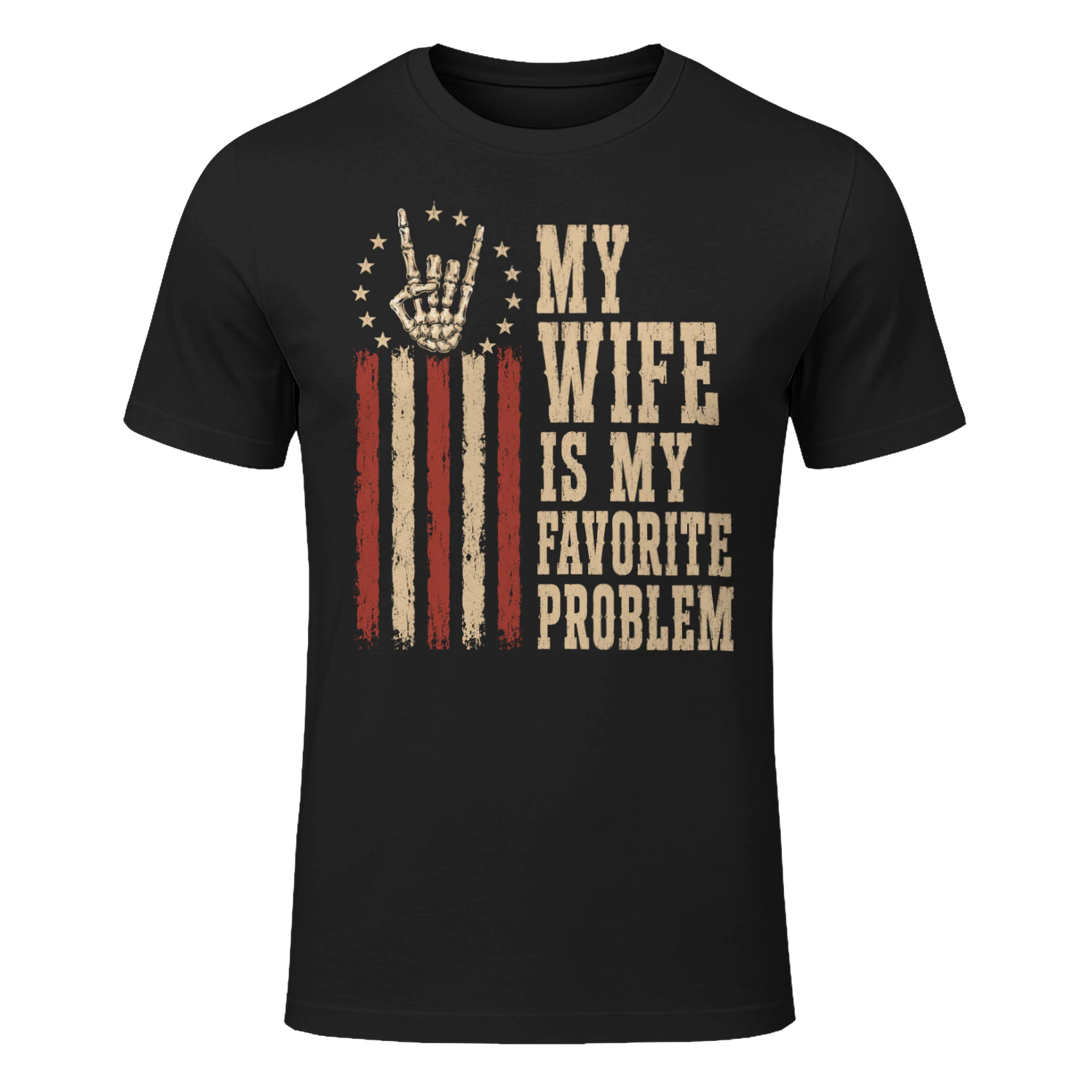 My Wife Is My Favorite Problem Funny Vintage T-Shirt
