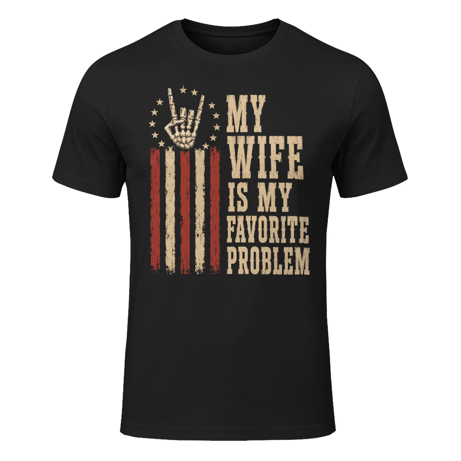 My Wife Is My Favorite Problem Funny Vintage T-Shirt