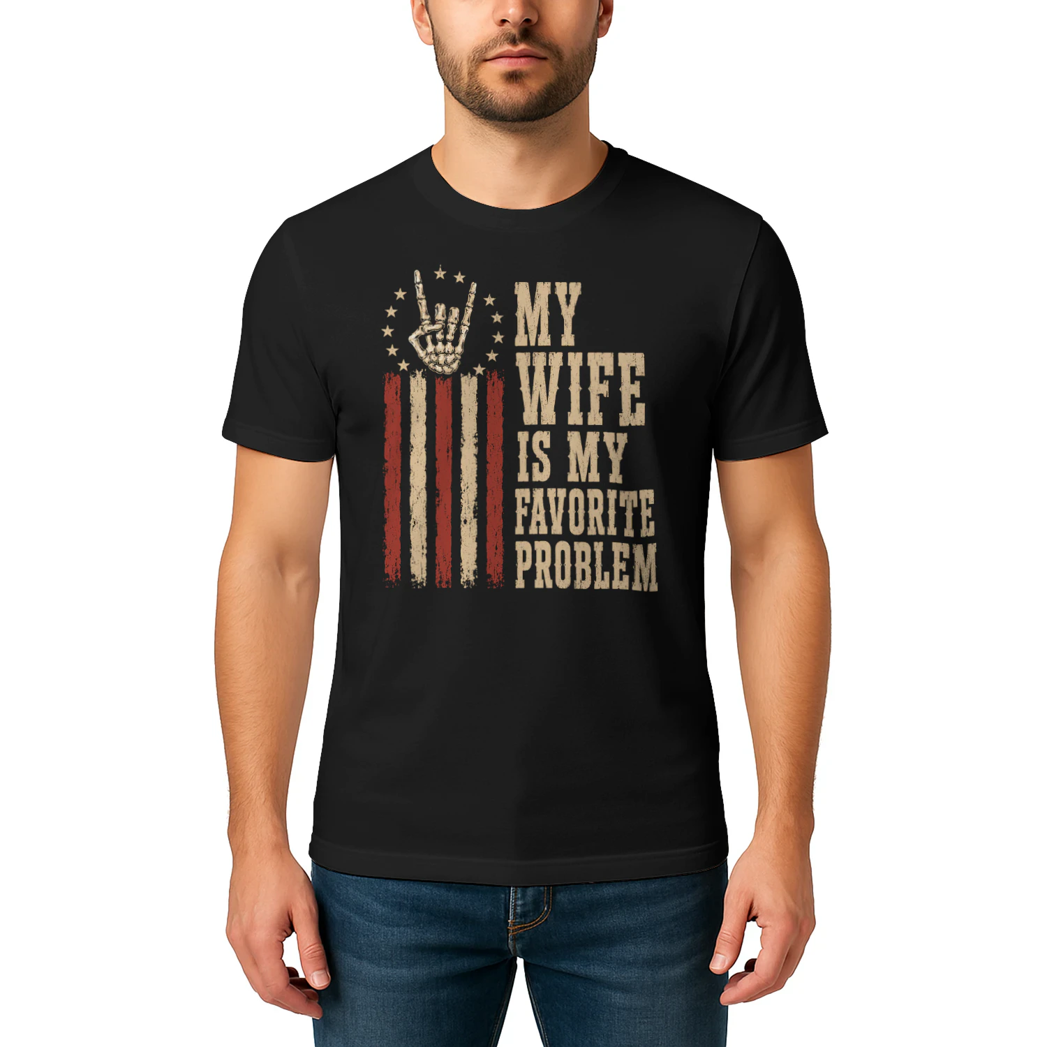 My Wife Is My Favorite Problem Funny Vintage T-Shirt