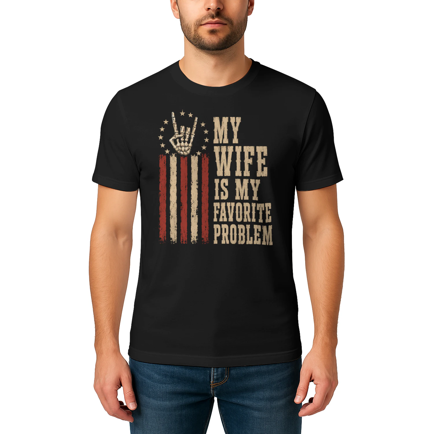 My Wife Is My Favorite Problem Funny Vintage T-Shirt