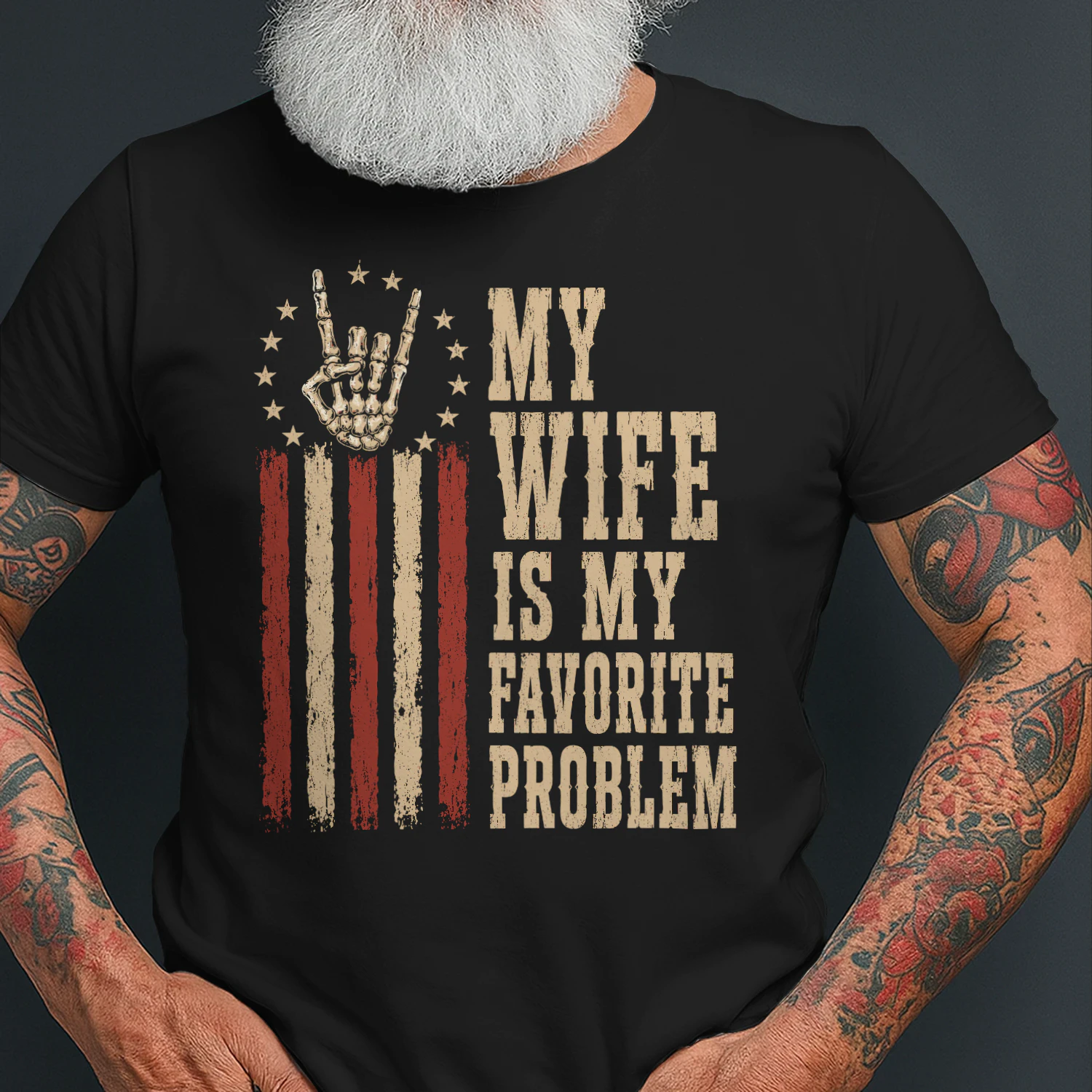 My Wife Is My Favorite Problem Funny Vintage T-Shirt