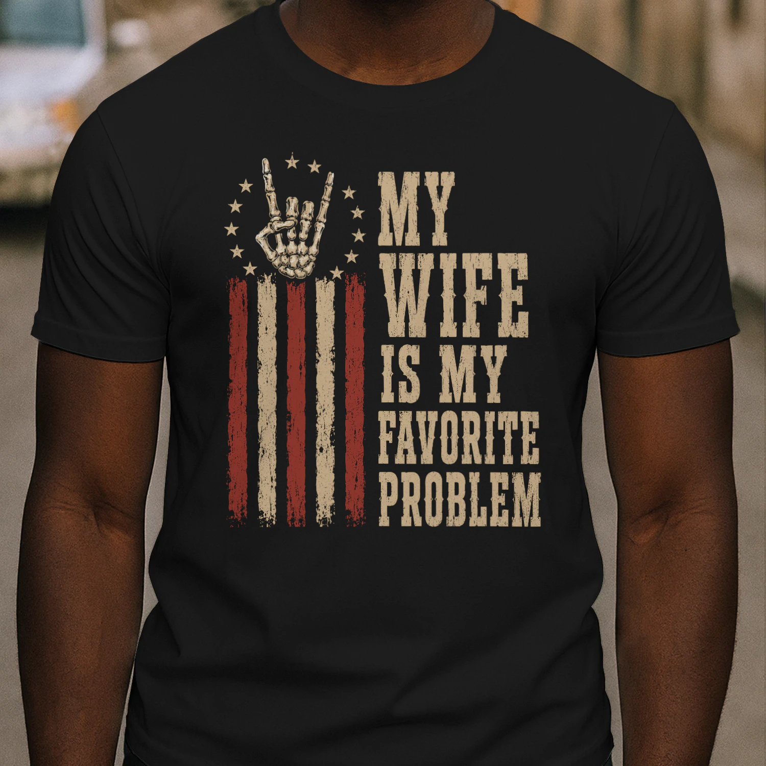 My Wife Is My Favorite Problem Funny Vintage T-Shirt