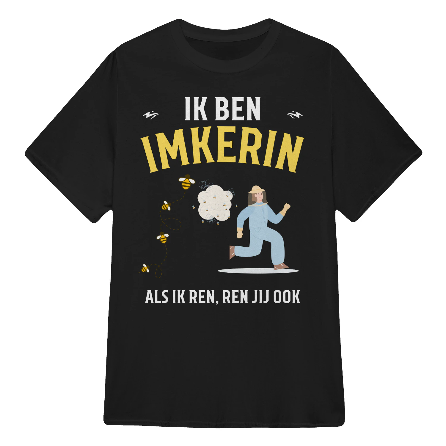 Ik ben imkerin. Als ik ren, ren jij ook