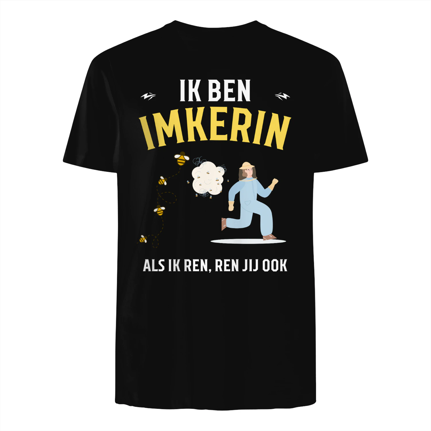 Ik ben imkerin. Als ik ren, ren jij ook