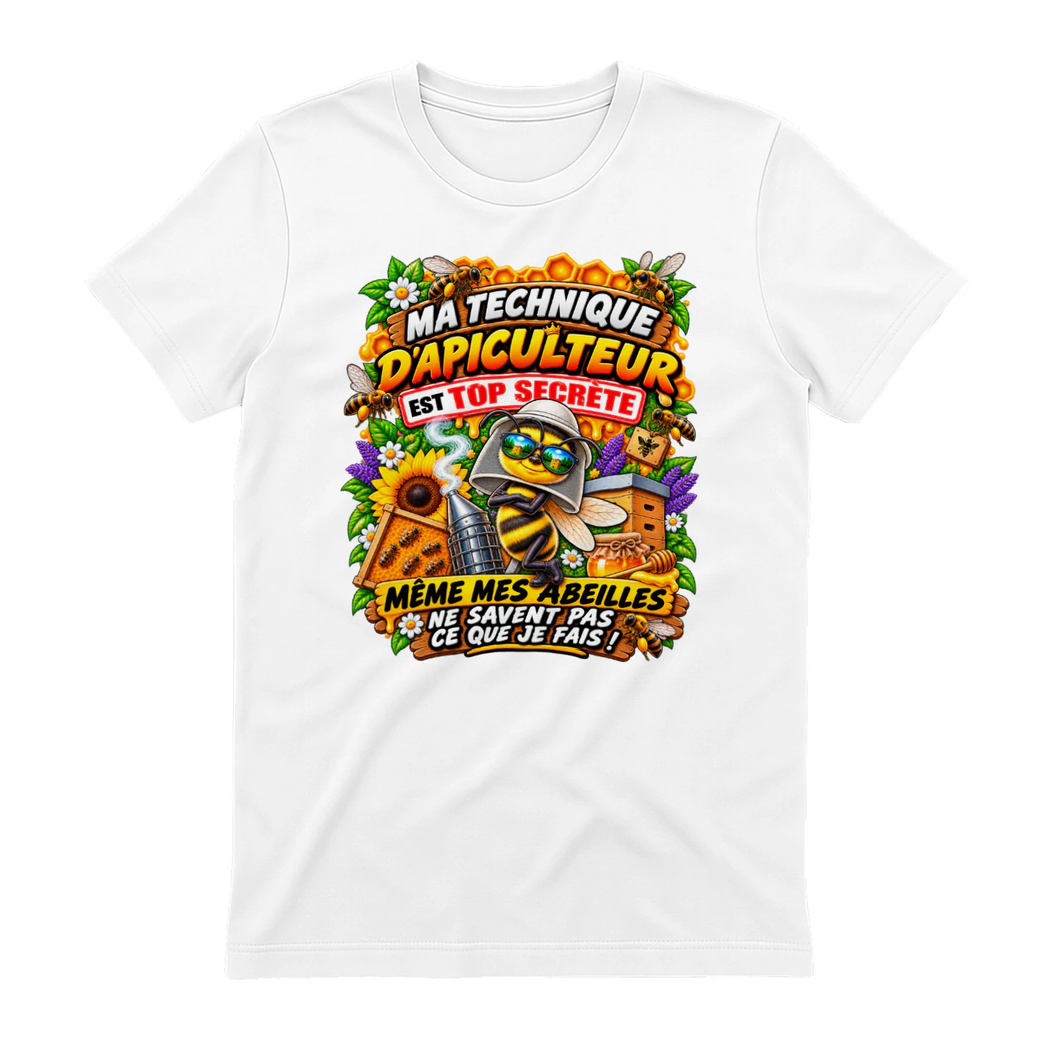 MA TECHNIQUE D’APICULTEUR EST TOP SECRÈTE MÊME MES ABEILLES NE SAVENT PAS CE QUE JE FAIS !