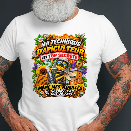 MA TECHNIQUE D’APICULTEUR EST TOP SECRÈTE MÊME MES ABEILLES NE SAVENT PAS CE QUE JE FAIS !