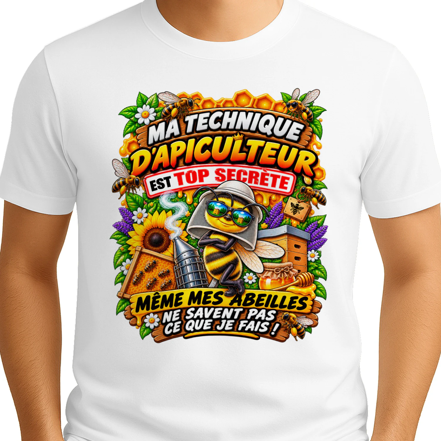 MA TECHNIQUE D’APICULTEUR EST TOP SECRÈTE MÊME MES ABEILLES NE SAVENT PAS CE QUE JE FAIS !
