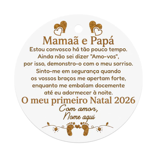 Enfeite de Natal Personalizado