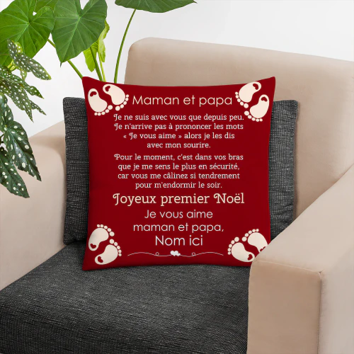 Maman et Papa Joyeux premier Noël