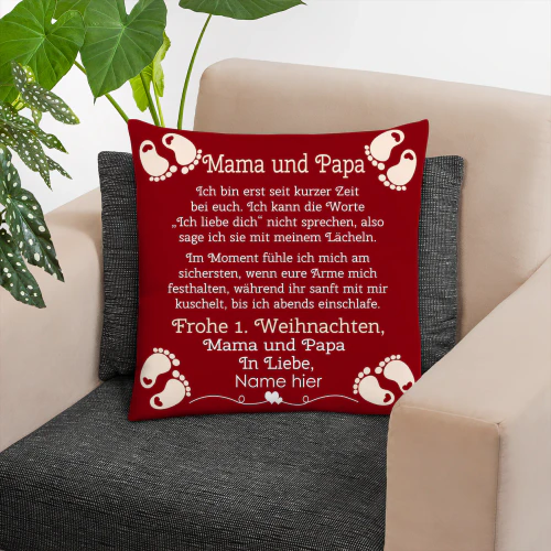 Frohe 1. Weihnachten Mama und Papa