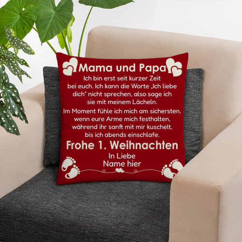 Frohe 1. Weihnachten Mama und Papa