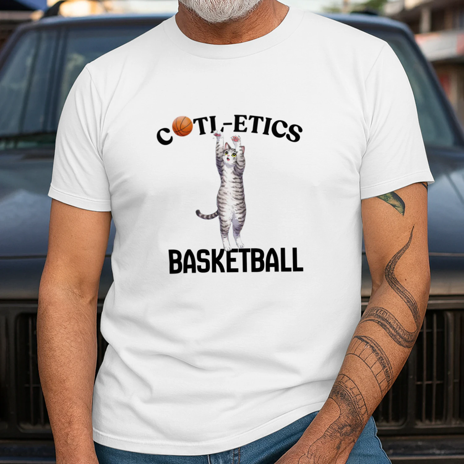 Black and White Modern Custom T-Shirt Print Shop Logo (1)