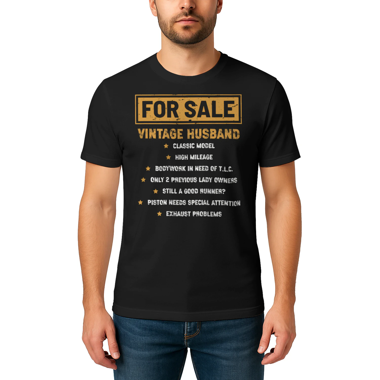 VINTAGE HUSBAND T6SHIRT l FATHER'S DAY