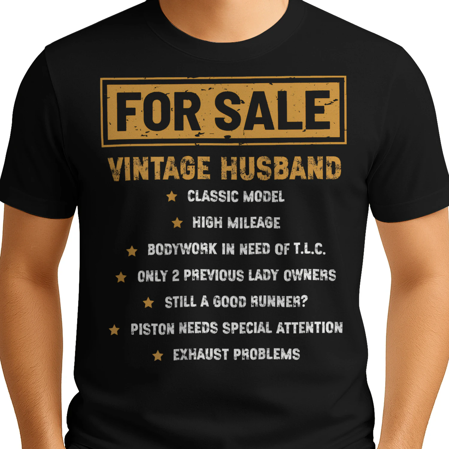 VINTAGE HUSBAND T6SHIRT l FATHER'S DAY