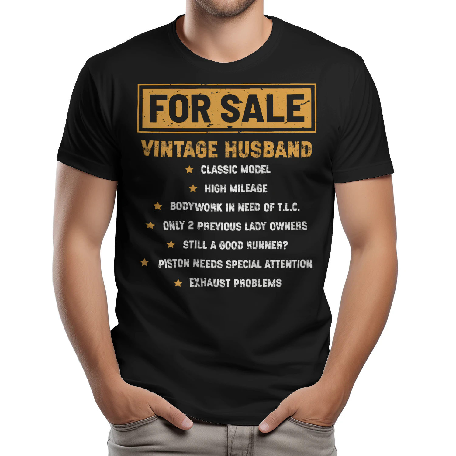 VINTAGE HUSBAND T6SHIRT l FATHER'S DAY