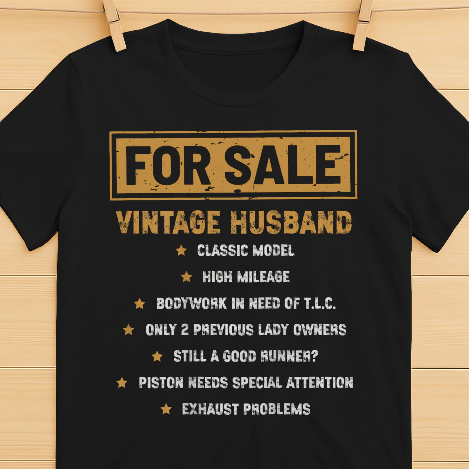 VINTAGE HUSBAND T6SHIRT l FATHER'S DAY