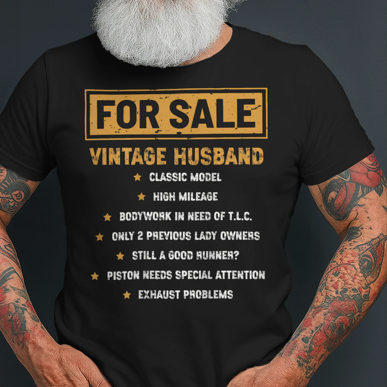 VINTAGE HUSBAND T6SHIRT l FATHER'S DAY