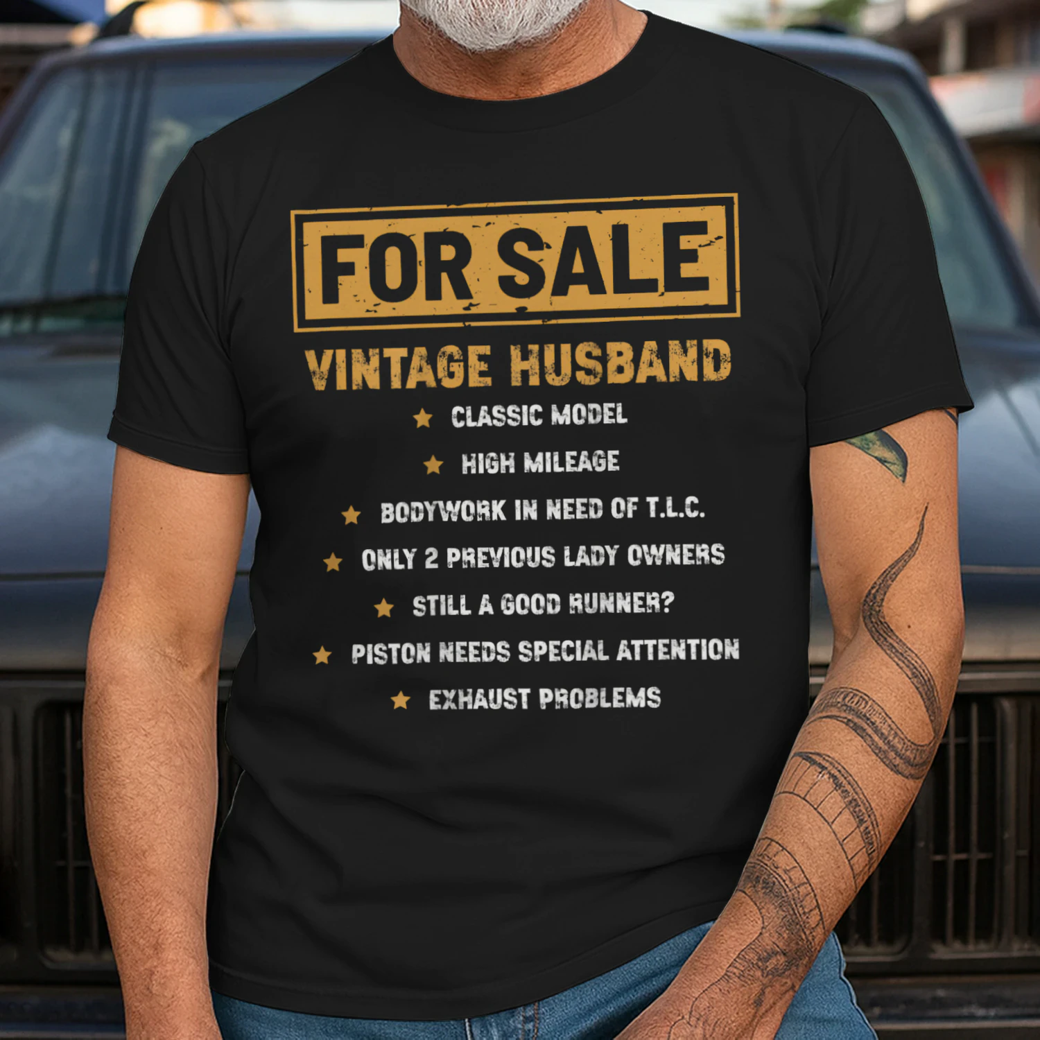 VINTAGE HUSBAND T6SHIRT l FATHER'S DAY