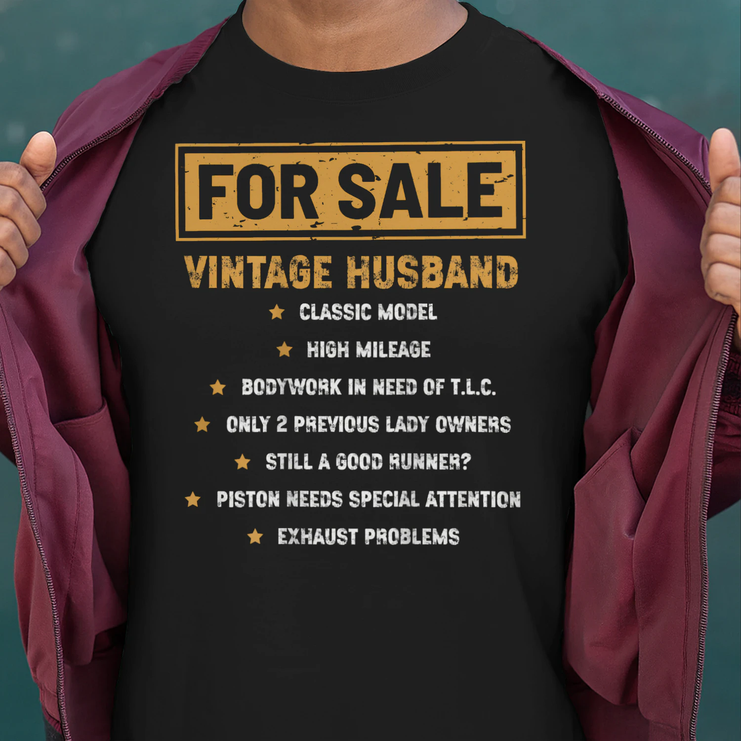 VINTAGE HUSBAND T6SHIRT l FATHER'S DAY