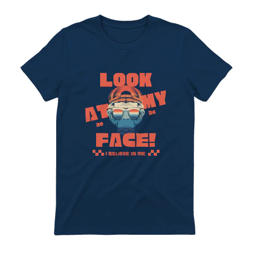  Retro Monkey Face T Shirt