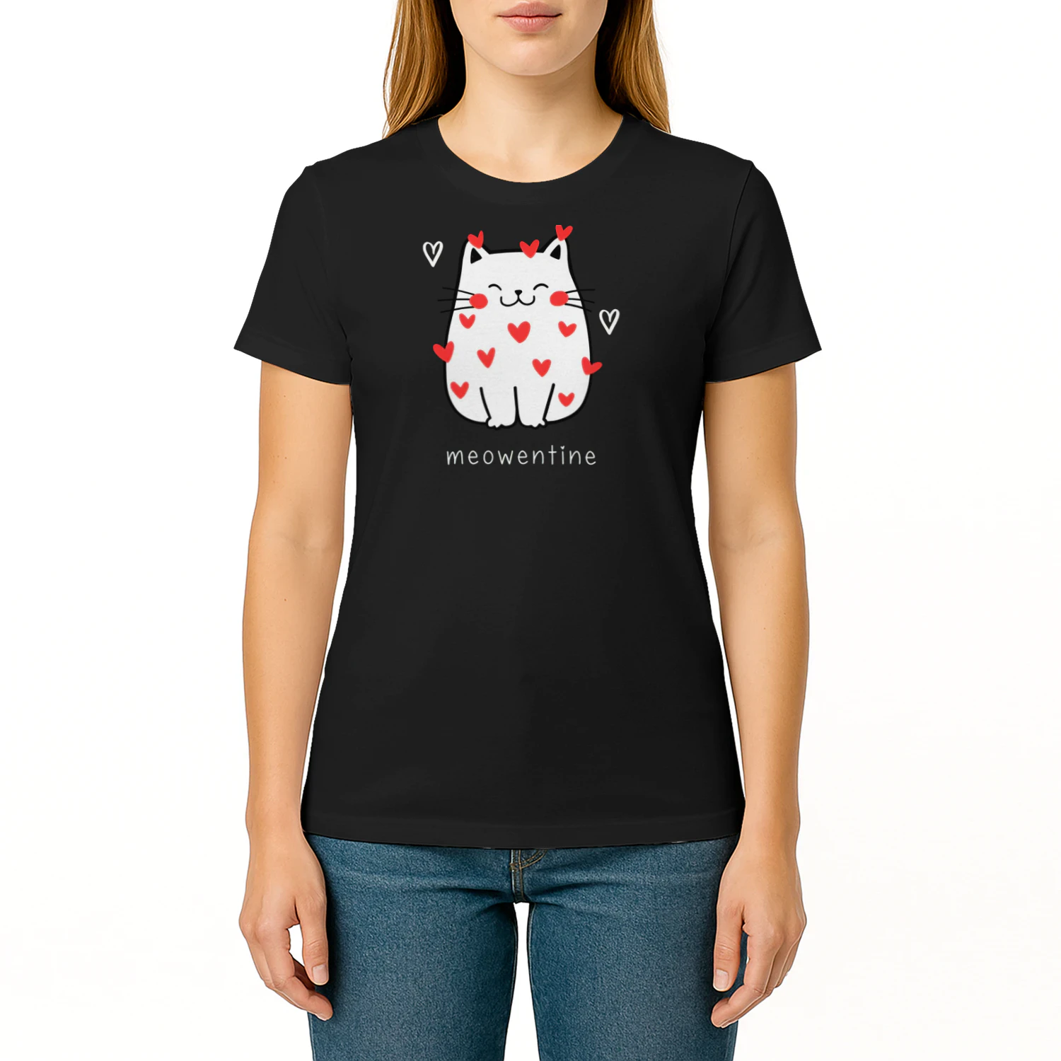Black and White Modern Custom T-Shirt Print Shop Logo (1)