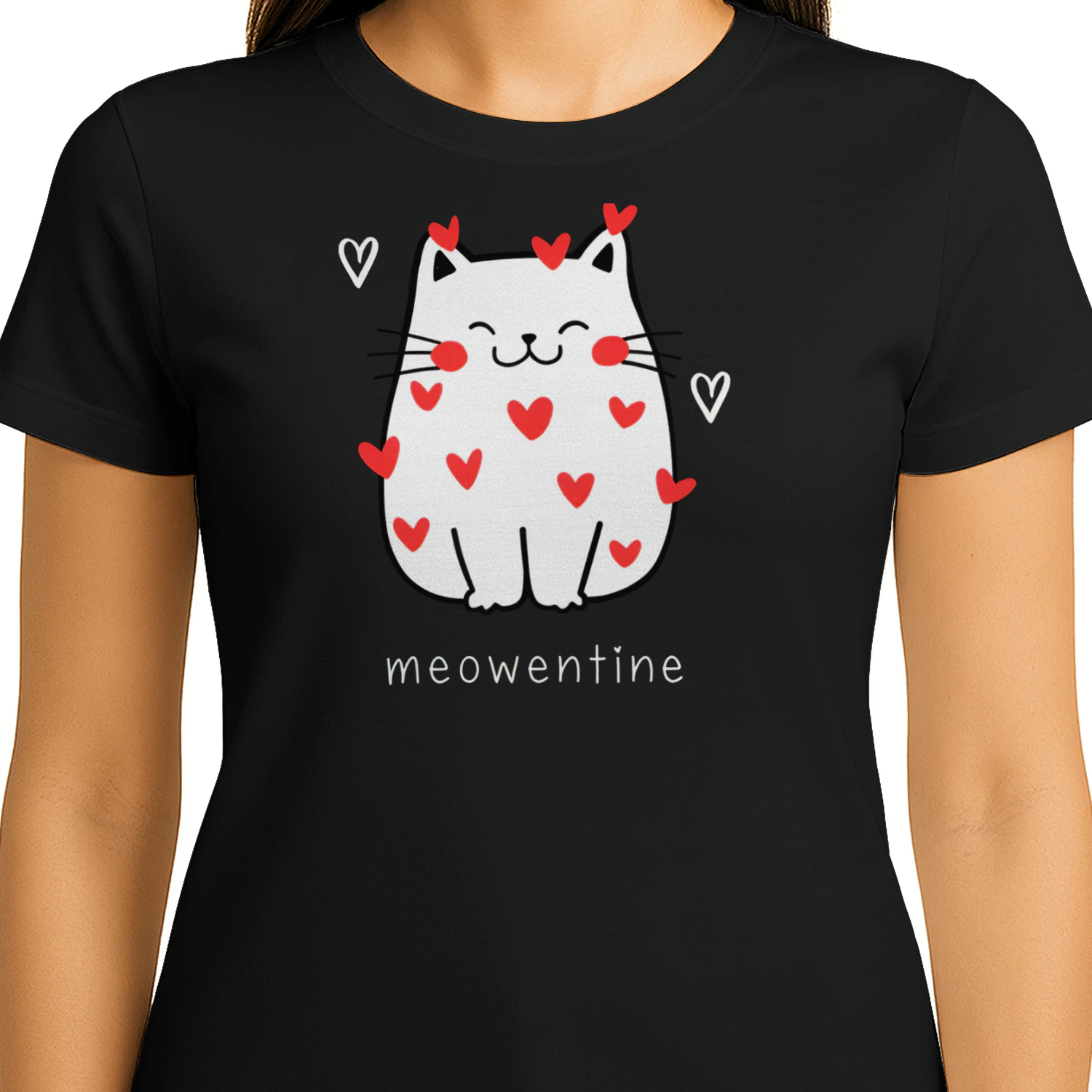 Black and White Modern Custom T-Shirt Print Shop Logo (1)