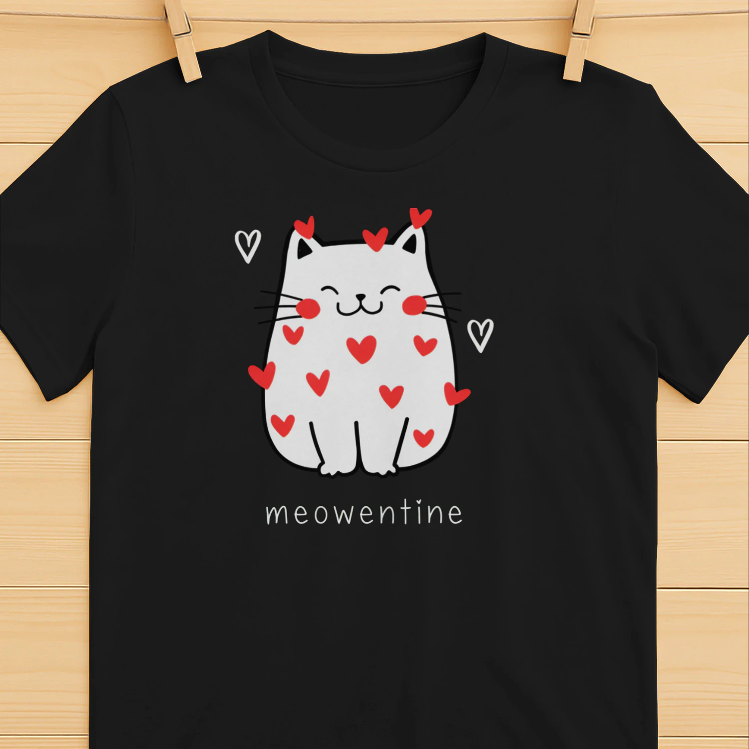 Black and White Modern Custom T-Shirt Print Shop Logo (1)