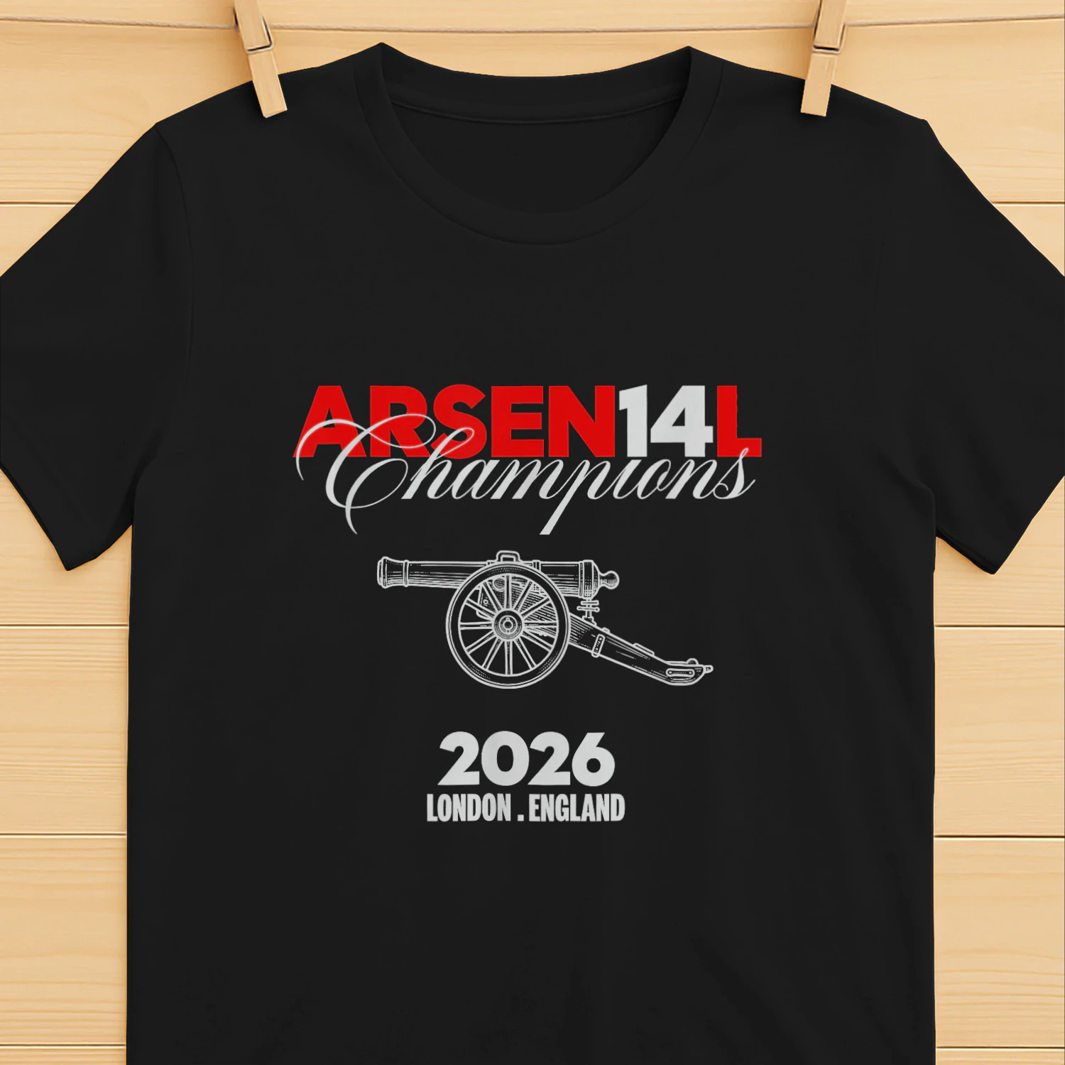 Arsenal North London Town 2026 Champions T-Shirt T-Shirt Unisex T-shirt