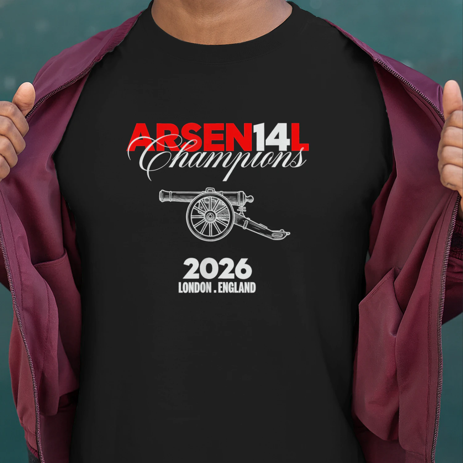 Arsenal North London Town 2026 Champions T-Shirt T-Shirt Unisex T-shirt