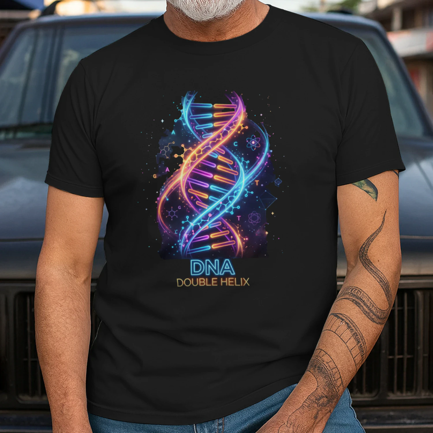 DNA Double Helix Cool Design tshirt