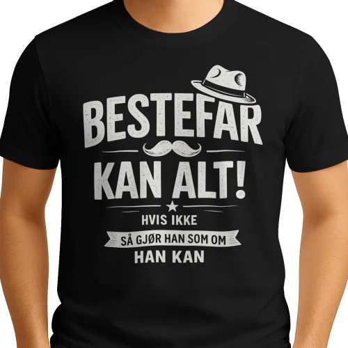 NO - BESTEFAR KAN ALT - HVIS IKKE - DA GJØR HAN SOM OM HAN KAN - BLACK