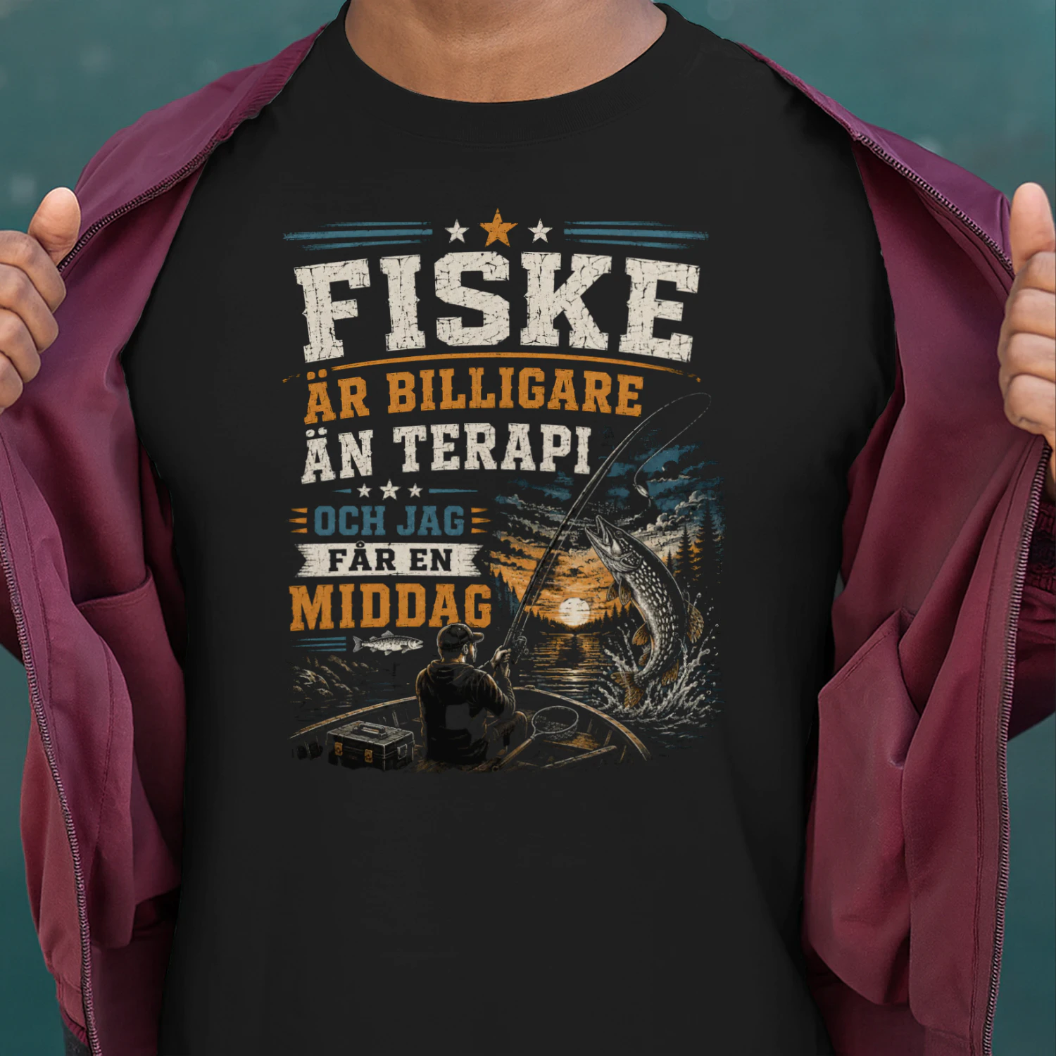 FISKE ÄR BILLIGARE ÄN TERAPI OCH JAG FÅR EN MIDDAG - 2