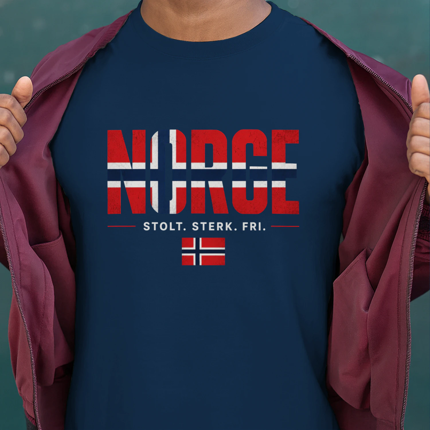 NORGE. STOLT. STERK. FRI.