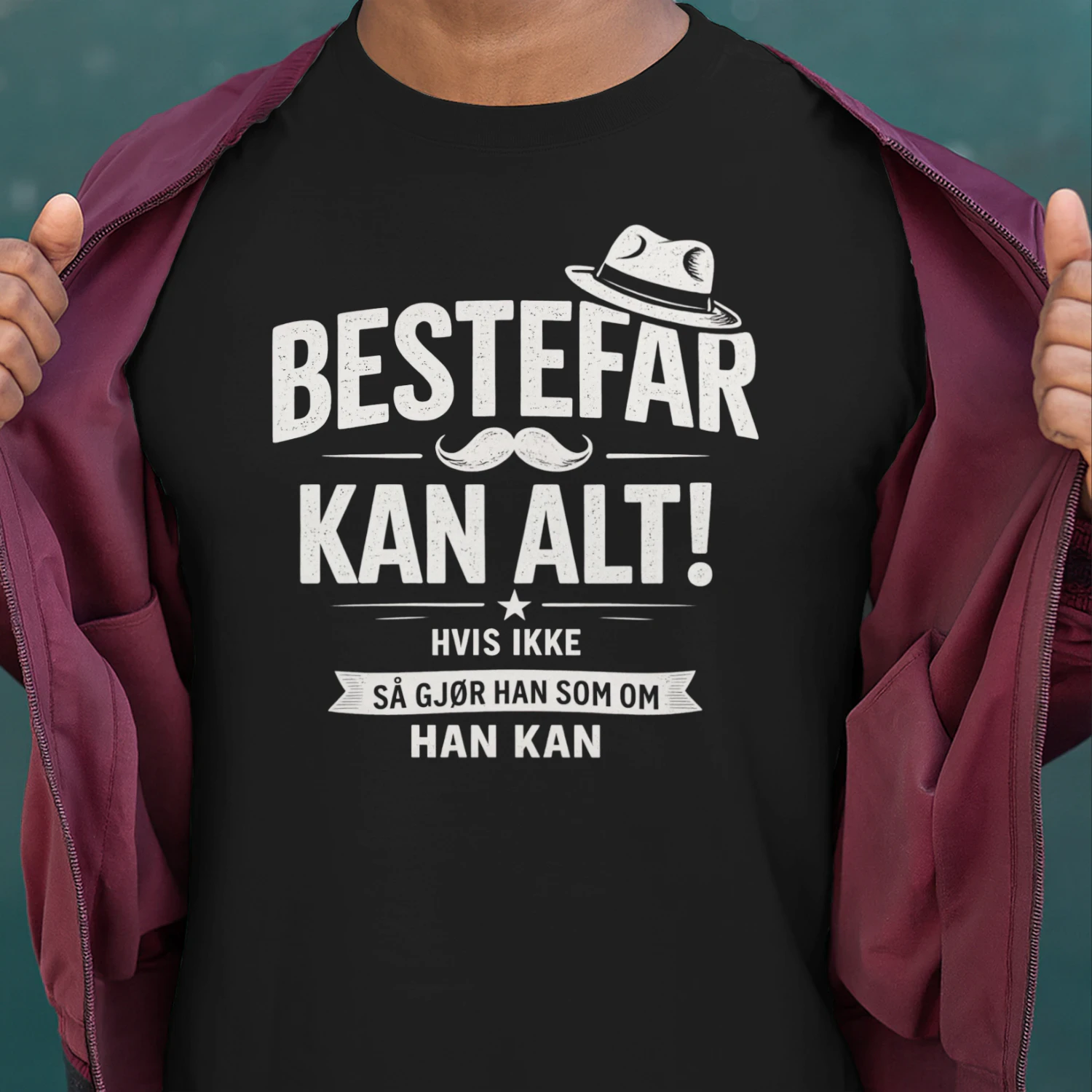 NO - BESTEFAR KAN ALT - HVIS IKKE - DA GJØR HAN SOM OM HAN KAN - BLACK