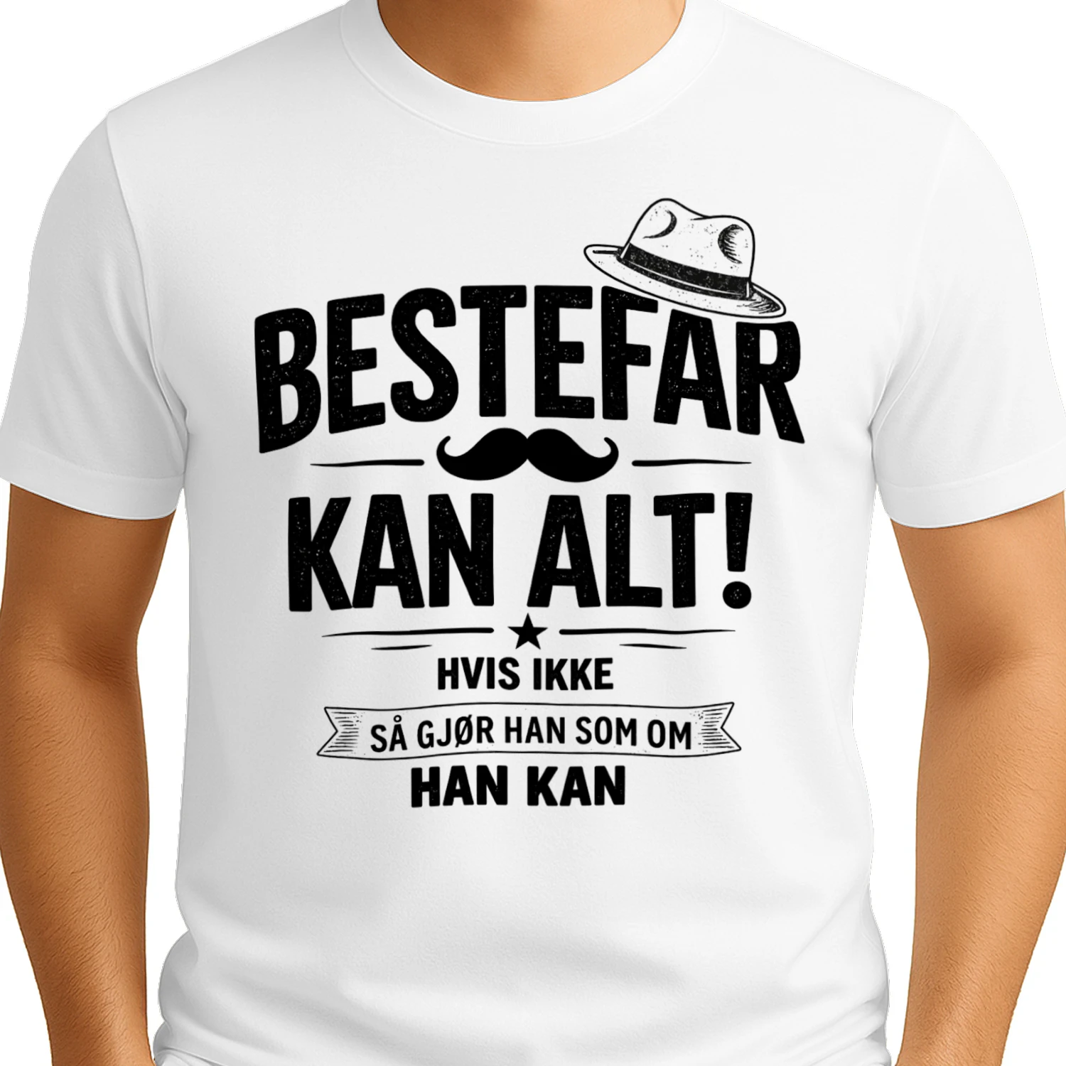 NO - BESTEFAR KAN ALT - HVIS IKKE - DA GJØR HAN SOM OM HAN KAN - WHITE
