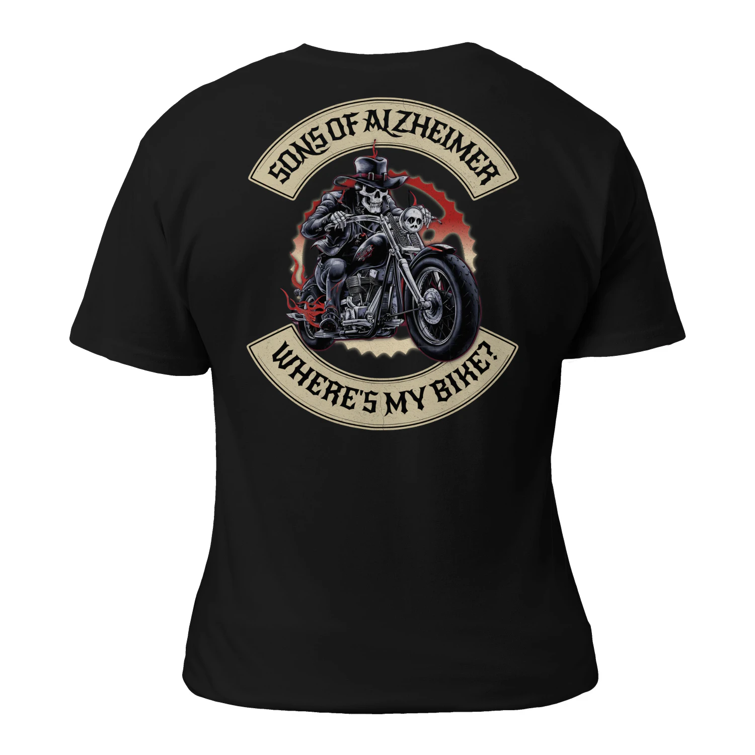 Sons of Alzheimer - Where's my Bike - Back Printed Classic Unisex T-Shirt.