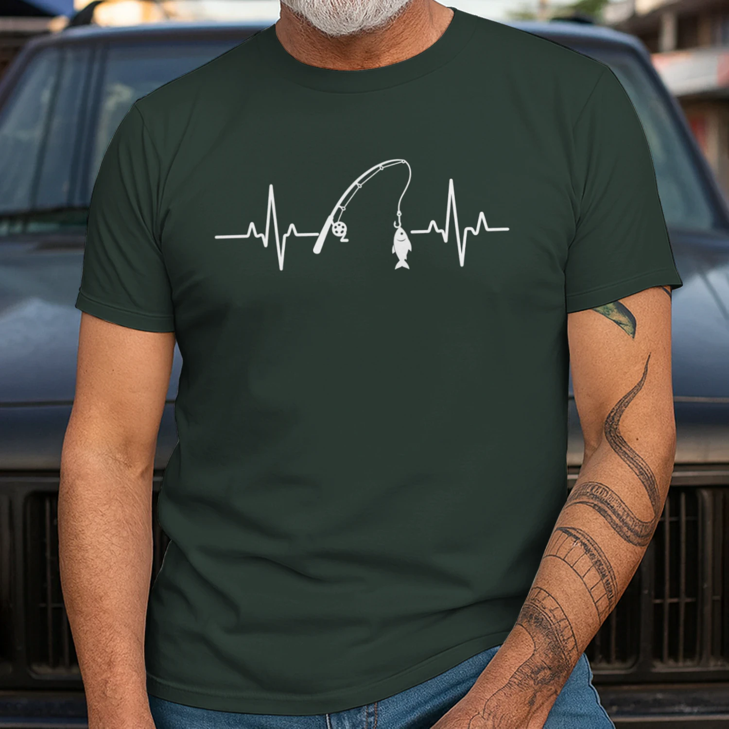 Fishing Heartbeat Rod ECG Line