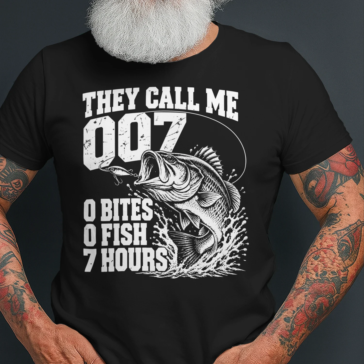 They Call Me 007 Funny lover Bass Fishing T-Shirt
