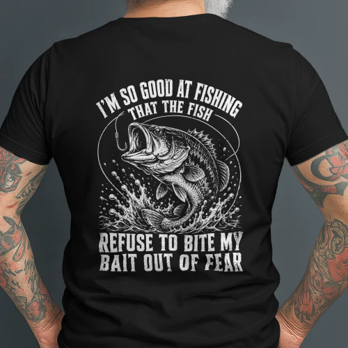 Fish Fear Me Funny Fishing T-Shirt