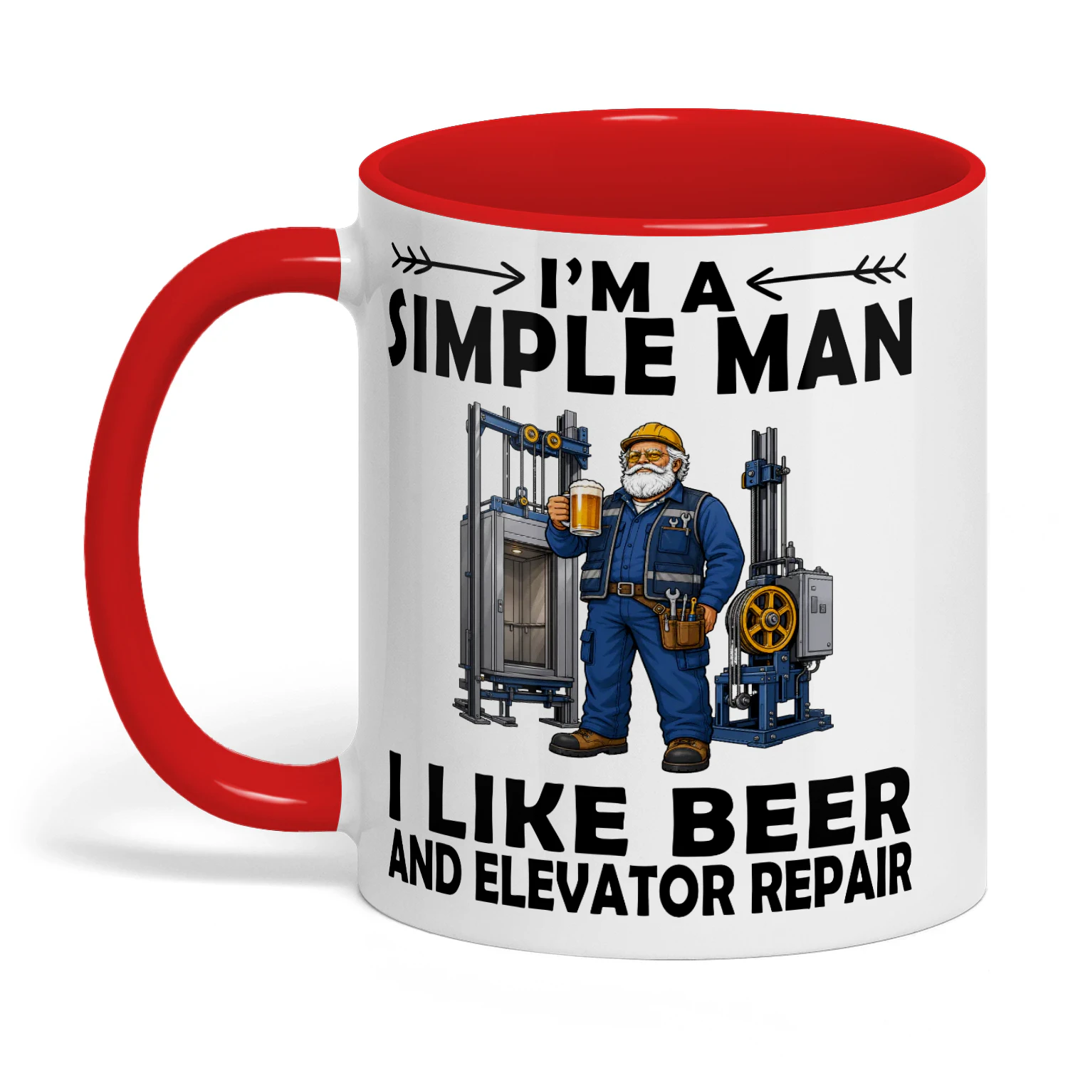 Elevator-Mechanic-simple-man-mug